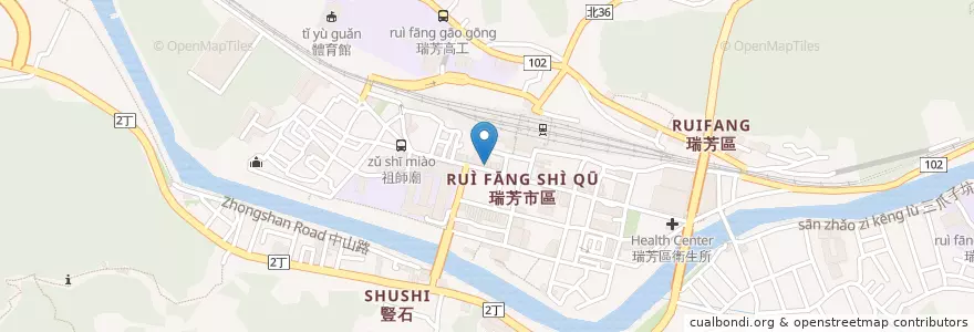 Mapa de ubicacion de 瑞峰牙醫診所 en Taiwan, Nuova Taipei, Distretto Di Ruifang.