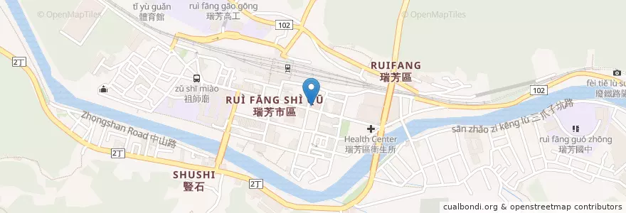 Mapa de ubicacion de 幸福鍋 en Taiwan, 新北市, 瑞芳區.