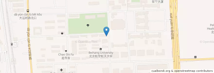 Mapa de ubicacion de 保卫处 en 中国, 北京市, 河北省, 海淀区.
