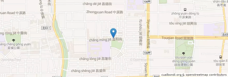 Mapa de ubicacion de 凱達格蘭幼稚園 en Taiwan, 新北市, 新莊區.