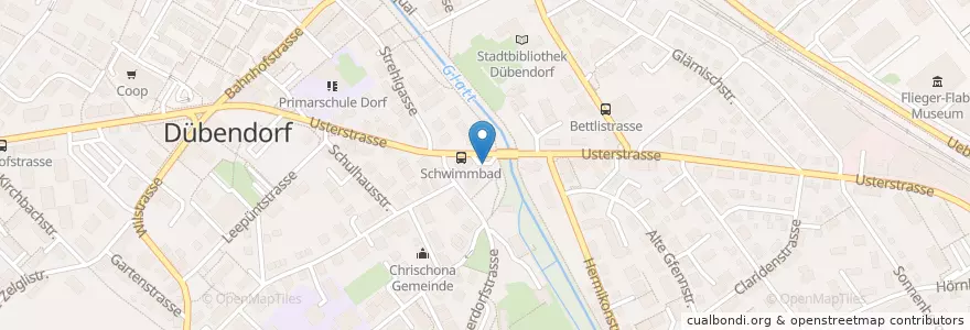 Mapa de ubicacion de SOCAR Zur Schmiede en Switzerland, Zurich, Bezirk Uster, Dübendorf.