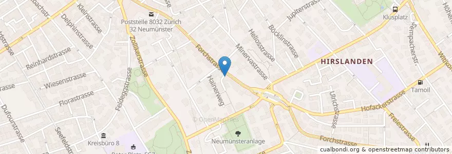 Mapa de ubicacion de Lin Lin en Suisse, Zurich, District De Zurich, Zurich.