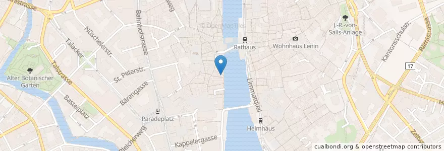 Mapa de ubicacion de Chocolat Dieter Meier en Suiza, Zúrich, Bezirk Zürich, Zúrich.
