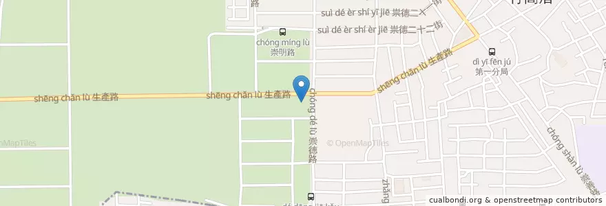 Mapa de ubicacion de 台糖加油站 en 臺灣, 臺南市, 東區.