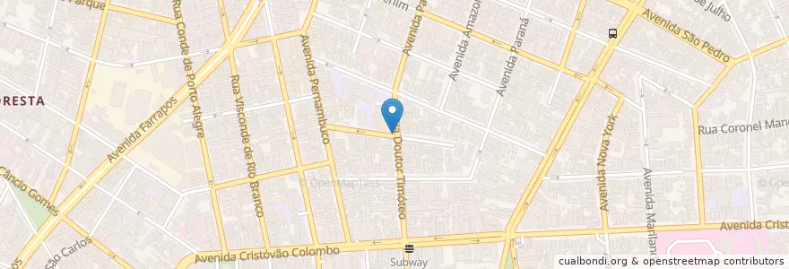 Mapa de ubicacion de Bierstube en 브라질, 남부지방, 히우그란지두술, Região Metropolitana De Porto Alegre, Região Geográfica Intermediária De Porto Alegre, Região Geográfica Imediata De Porto Alegre, 포르투알레그리.
