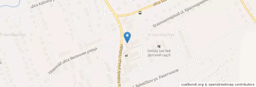 Mapa de ubicacion de Отделение связи №142850 en Rusia, Центральный Федеральный Округ, Московская Область, Городской Округ Ступино.