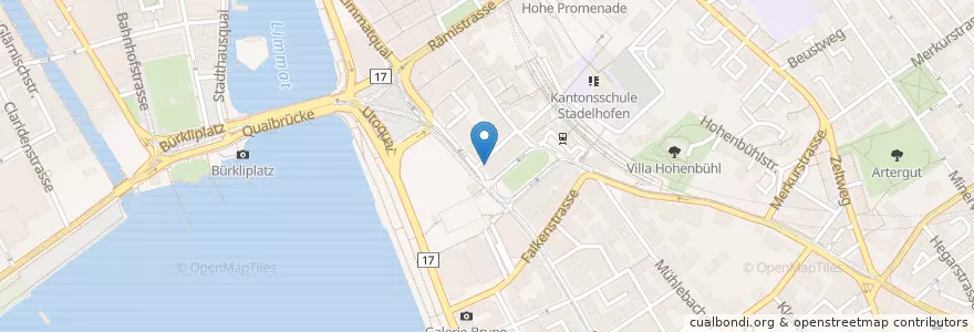 Mapa de ubicacion de Mövenpick Ice Cream Gallery en Suisse, Zurich, District De Zurich, Zurich.
