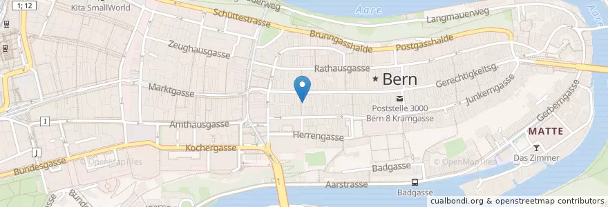 Mapa de ubicacion de Botschaft Uruguay en سويسرا, برن, Verwaltungsregion Bern-Mittelland, Verwaltungskreis Bern-Mittelland, برن.
