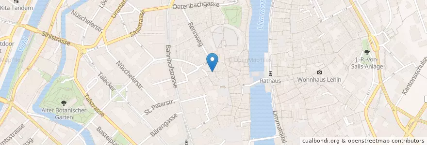 Mapa de ubicacion de Churrasco Steakhouse & Bar en スイス, チューリッヒ, Bezirk Zürich, Zürich.
