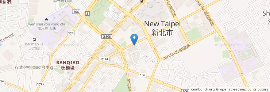 Mapa de ubicacion de ComeBuy en Taiwan, 新北市, 板橋區.