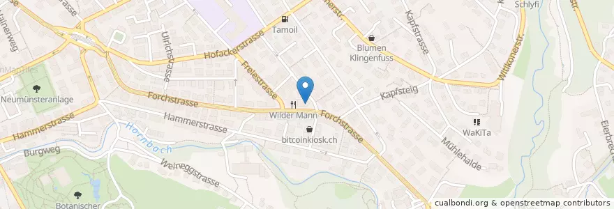 Mapa de ubicacion de Hirslanden-Apotheke en Switzerland, Zurich, District Zurich, Zurich.
