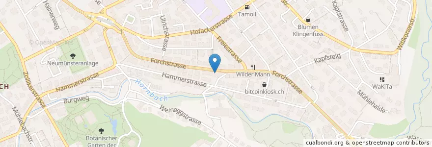 Mapa de ubicacion de Marcellino Pane e Vino en Zwitserland, Zürich, Bezirk Zürich, Zürich.