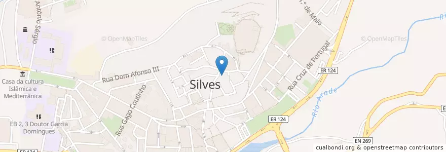 Mapa de ubicacion de Café da Sé en 포르투갈, Algarve, Algarve, Faro, Silves, Silves.