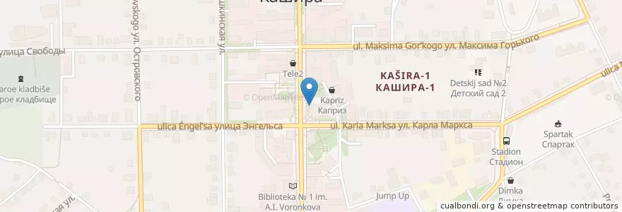 Mapa de ubicacion de Лукоморье en 俄罗斯/俄羅斯, Центральный Федеральный Округ, 莫斯科州, Городской Округ Кашира.