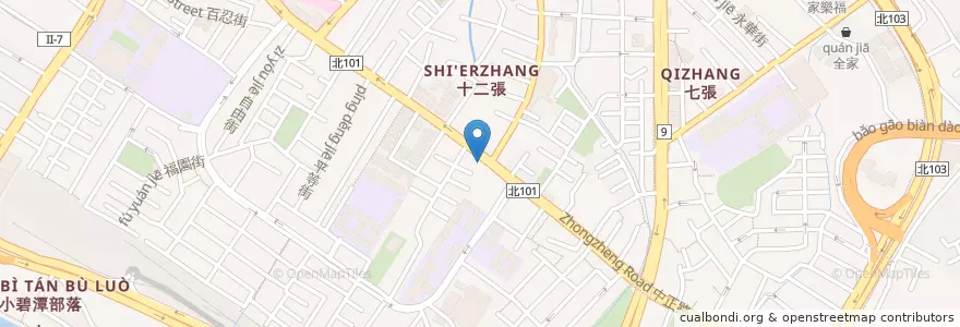Mapa de ubicacion de 爭鮮迴轉壽司 en تايوان, تايبيه الجديدة, 新店區.