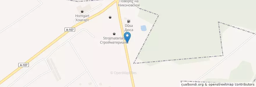 Mapa de ubicacion de Бистро en Russia, Distretto Federale Centrale, Oblast' Di Mosca, Раменский Городской Округ.