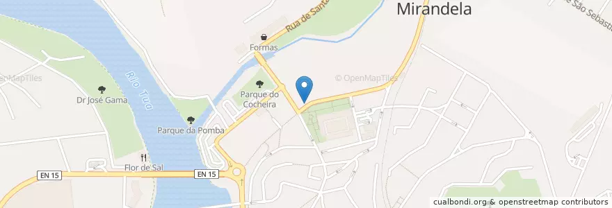 Mapa de ubicacion de BancoBIC en 葡萄牙, 北部大區, Bragança, Terras De Trás-Os-Montes, Mirandela, Mirandela.