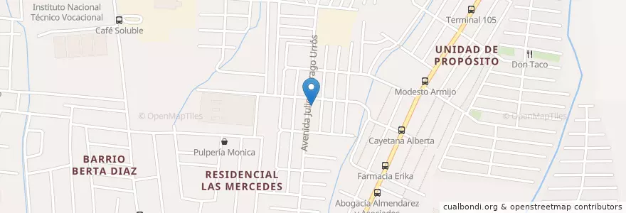 Mapa de ubicacion de Farmacia del Norte en نيكاراجوا, Departamento De Managua, Managua (Municipio).