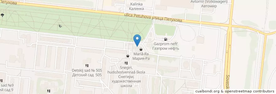 Mapa de ubicacion de Сбербанк en روسیه, Сибирский Федеральный Округ, استان نووسیبیرسک, Городской Округ Новосибирск.