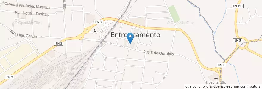 Mapa de ubicacion de Sabores do Mercado en Portekiz, Santarém, Centro, Médio Tejo, Entroncamento, São João Baptista.