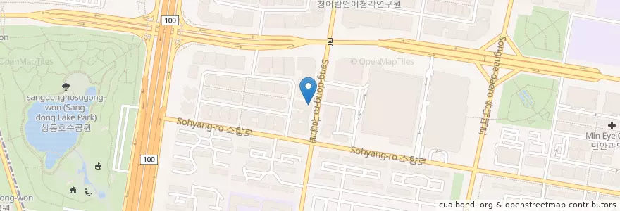 Mapa de ubicacion de 베스킨라빈스31 (Baskin Robbins) en 대한민국, 경기도, 부천시.