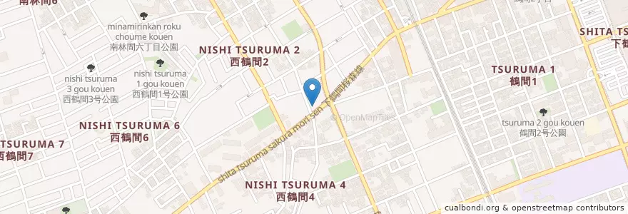 Mapa de ubicacion de カウボーイ家族 en Japan, Präfektur Kanagawa, 大和市.