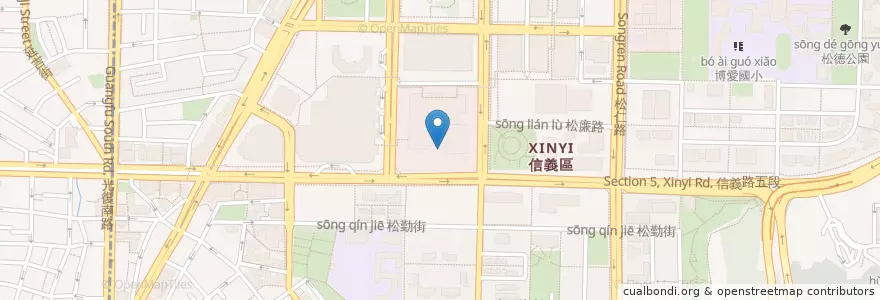 Mapa de ubicacion de 鼎泰豐 en تایوان, 新北市, تایپه, 信義區.