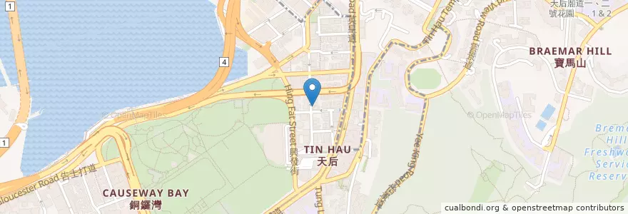 Mapa de ubicacion de 麥奀雲吞麵世家 Mak's Noodle en Chine, Guangdong, Hong Kong, Île De Hong Kong, Nouveaux Territoires, 灣仔區 Wan Chai District.