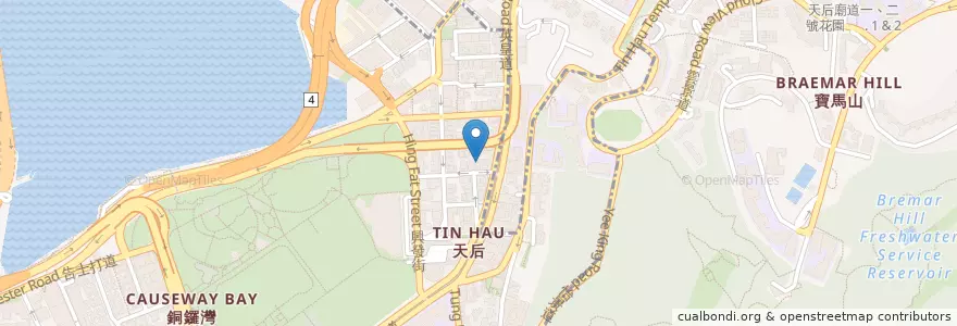 Mapa de ubicacion de 高麗韓國餐廳 en 中国, 广东省, 香港, 香港島, 新界, 灣仔區.