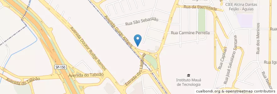 Mapa de ubicacion de Burger King en 巴西, 东南部, 圣保罗, Região Geográfica Intermediária De São Paulo, Região Metropolitana De São Paulo, Região Imediata De São Paulo, São Bernardo Do Campo.