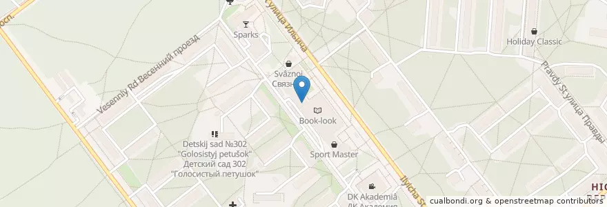 Mapa de ubicacion de Сбербанк en روسیه, Сибирский Федеральный Округ, استان نووسیبیرسک, Городской Округ Новосибирск.
