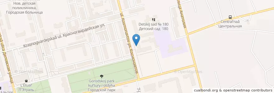 Mapa de ubicacion de Отделение связи №658080 en Russia, Distretto Federale Siberiano, Territorio Dell'altaj, Городской Округ Новоалтайск.