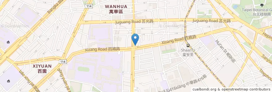 Mapa de ubicacion de 裕和藥局 en تايوان, تايبيه الجديدة, تايبيه, 萬華區.