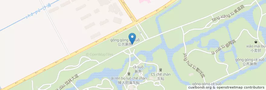 Mapa de ubicacion de 公共厕所 en China, Shanghai, Baoshan, 顾村镇.