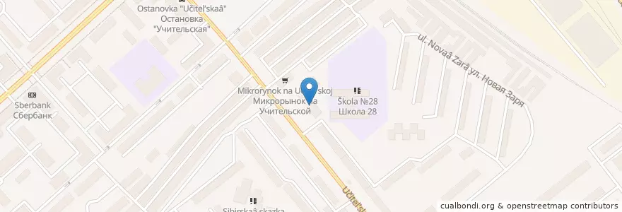 Mapa de ubicacion de Сбербанк en Rusia, Сибирский Федеральный Округ, Wilayah Novosibirsk, Городской Округ Новосибирск.