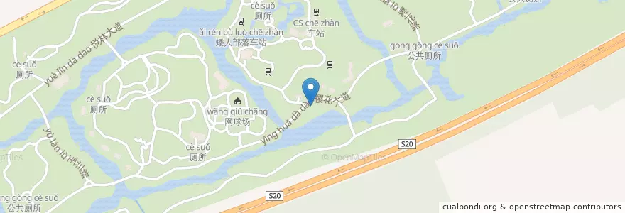 Mapa de ubicacion de 美食小吃 en China, Shanghai, 宝山区, 顾村镇.