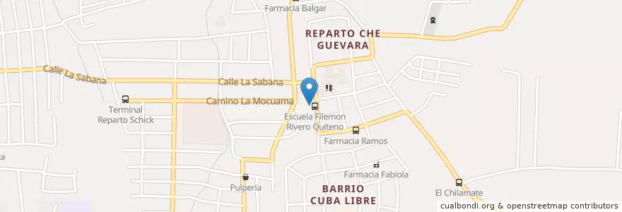 Mapa de ubicacion de Salón del Reino de los Testigos de Jehova en نيكاراجوا, Departamento De Managua, Managua (Municipio).
