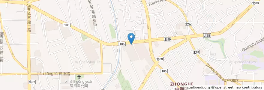 Mapa de ubicacion de 寶貝媽咪托嬰中心 en Taiwan, 新北市, 中和區.