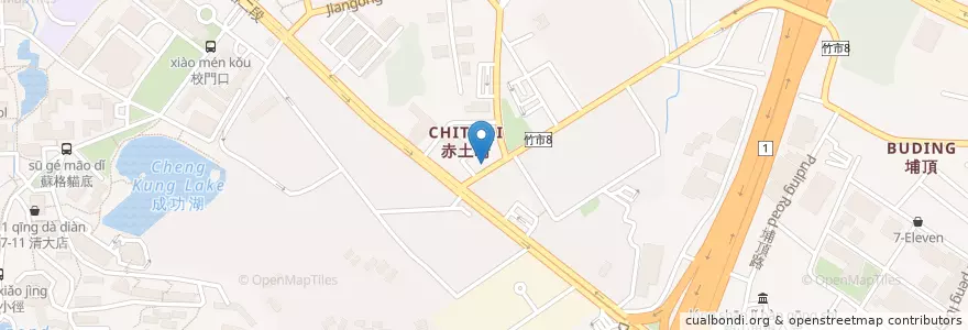 Mapa de ubicacion de 溫心素食 en 타이완, 타이완성, 신주시, 둥구.