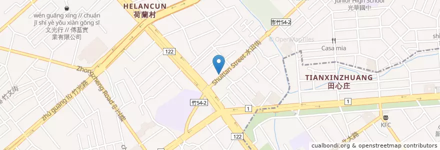 Mapa de ubicacion de 雅素淨滷味小吃 en 臺灣, 臺灣省, 新竹市, 北區.