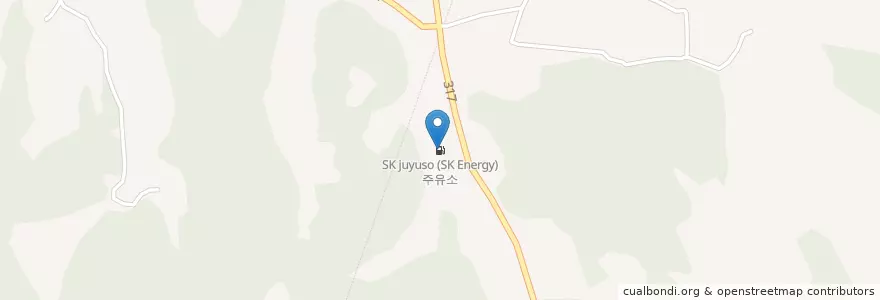 Mapa de ubicacion de SK 주유소 (SK Energy) en Corée Du Sud, Gyeonggi, 평택시.