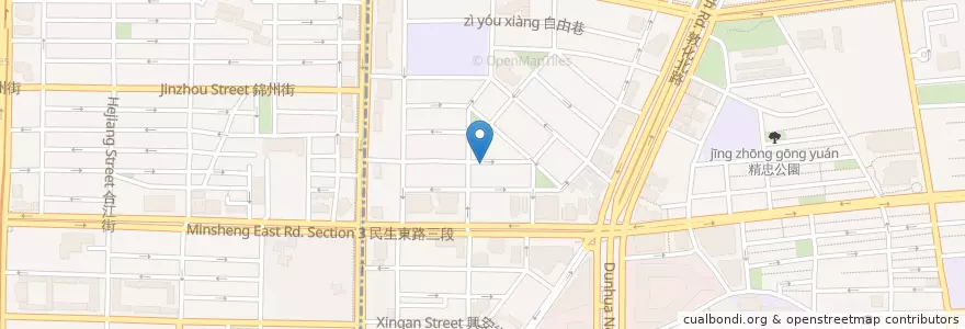 Mapa de ubicacion de 穗科手打烏龍麵(復興店) en Taiwán, Nuevo Taipéi, Taipéi, 松山區.