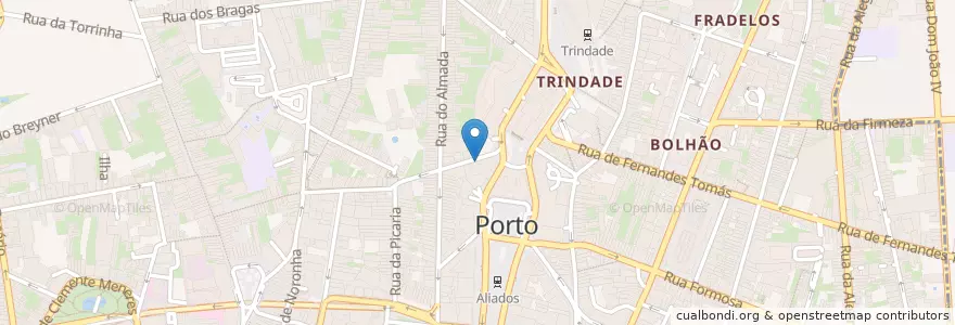 Mapa de ubicacion de Migalhas en Portugal, Nord, Área Metropolitana Do Porto, Porto, Porto, Cedofeita, Santo Ildefonso, Sé, Miragaia, São Nicolau E Vitória.