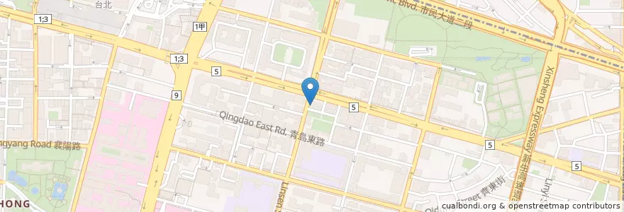 Mapa de ubicacion de McDonald's en Taiwan, New Taipei, Taipei, Zhongzheng District.