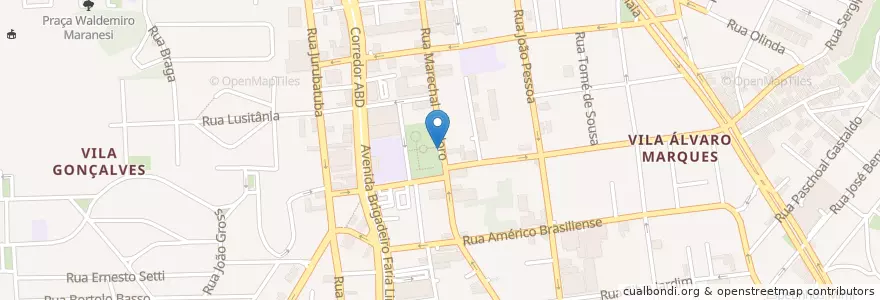 Mapa de ubicacion de Ponto 60 en ブラジル, 南東部地域, サンパウロ, Região Geográfica Intermediária De São Paulo, Região Metropolitana De São Paulo, Região Imediata De São Paulo, São Bernardo Do Campo.