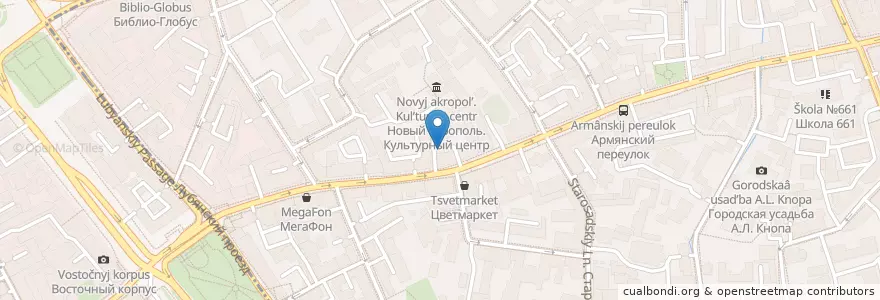 Mapa de ubicacion de Jeffreys coffeeshop en Rusland, Centraal Federaal District, Moskou, Центральный Административный Округ, Басманный Район.