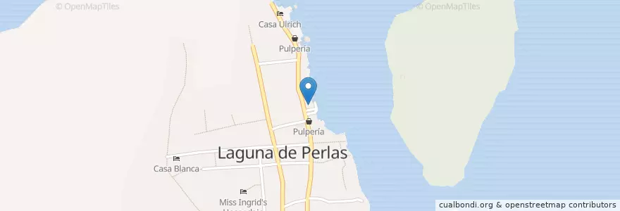Mapa de ubicacion de Pearl Paradise en Nicaragua, Región Autónoma De La Costa Caribe Sur, Laguna De Perlas (Municipio).