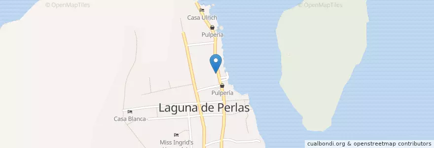 Mapa de ubicacion de Restaurante Jubella en Nicaragua, Región Autónoma De La Costa Caribe Sur, Laguna De Perlas (Municipio).