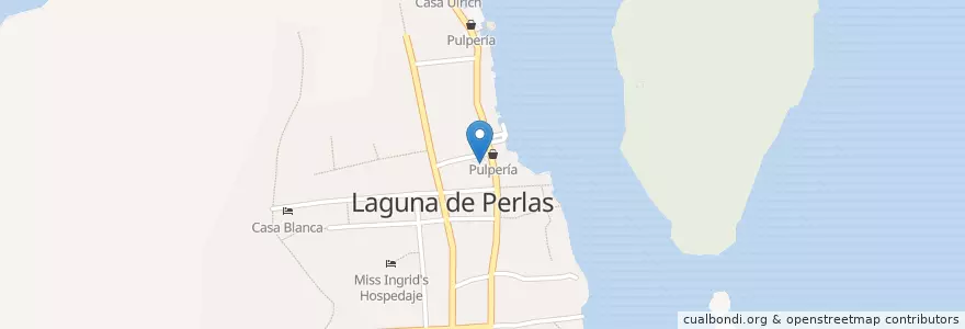 Mapa de ubicacion de Sweet Pearly en Nikaragua, Región Autónoma De La Costa Caribe Sur, Laguna De Perlas (Municipio).