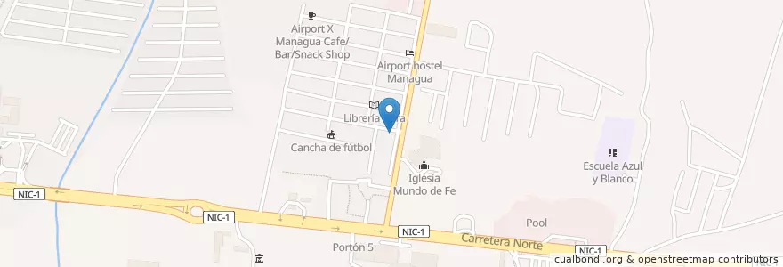 Mapa de ubicacion de Farmacia Allisa en Nicarágua, Departamento De Managua, Managua (Municipio).
